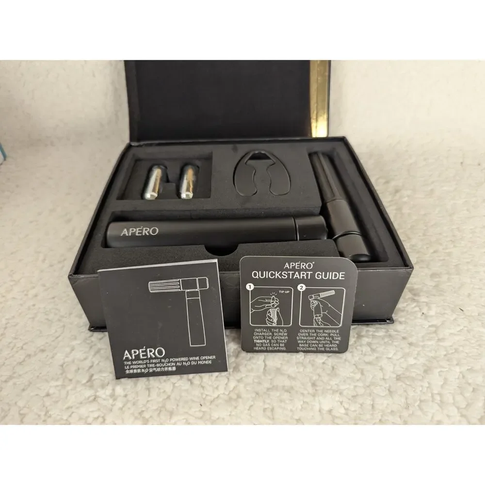 Pressure Pump Opener‎ Set Corkscrew foil cutter wine pourer Vacuum Stopper